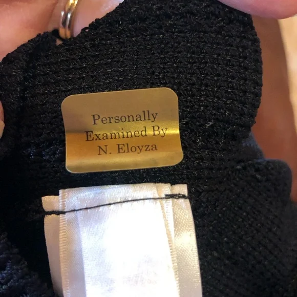 St. John Sport button down collar open knit sweater midilength shirt dre… - Picture 10 of 14